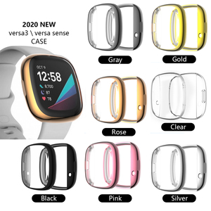 軽量透明ソフトバンパー TPU スクリーンプロテクター <span class=keywords><strong>Versa</strong></span> <span class=keywords><strong>3</strong></span>/Sense Watch 用 耐傷性ファッションシェル カスタムロゴ - Product Image 6