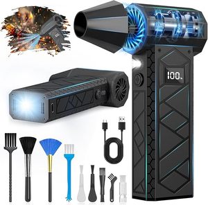 Souffleur d'air sans fil 138000 tr/min, ventilateur électrique à air comprimé, mini ventilateur turbo à jet puissant pour nettoyage intérieur - Product Image 1