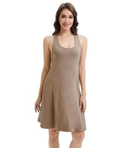 RTS Stock Clearance Women's Sleeveless Nightdress Stock Clearance Bamboo <b>Sleep</b> Dress Women Pajamas Wholesale Ready Stock - Product Image 3