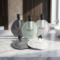 Pochette de voyage personnalisable à bec verseur indépendant, rechargeable, pour sous-conditionnement de lotion, crème pour les yeux et le visage, shampoing, gelée, nouilles, emballage biodégradable