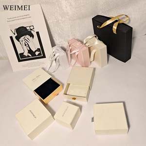 Boîtes à bijoux en carton avec logo personnalisé avec tiroir coulissant Emballage élégant et pratique avec insert Prix d'usine - Product Image 6