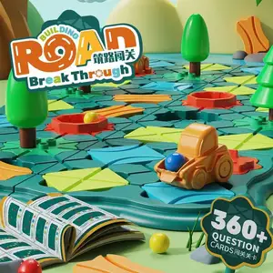 विज्ञान प्रौद्योगिकी इंजीनियरिंग खिलौने ने बैरिकेड मोजे ट्रैक निर्माण खेल तर्क सड़क निर्माण ट्रक खिलौना