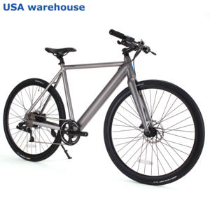 Vélo de route hybride en alliage d'aluminium 700C de style <span class=keywords><strong>Vanmoof</strong></span> avec frein à disque, 8 vitesses, moteur 300W, autonomie de 40 km, entrepôt américain - Product Image 2