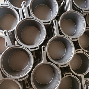 Ensemble de <span class=keywords><strong>9</strong></span> casseroles en fonte pré-culottées écologiques classiques pour le camping, avec coffret en bois - Product Image 3