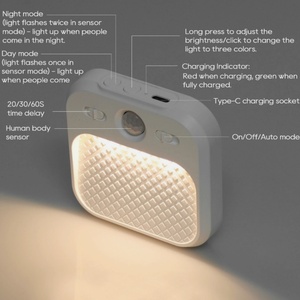 1PCS Rectangular Stair Night <b>Light</b> Smart Closet Closet Walkway Dimming Auto Charging - Product Image 5