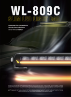 Nouvelle barre lumineuse LED 14 pouces DRL 60W à rangée unique, phare de conduite tout-terrain, faisceau combiné spot/diffuse, étanche IP67, 6500 lumens, pour camion et SUV