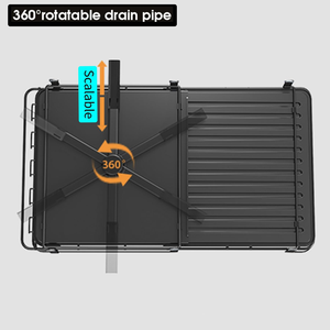 Escurridor de Platos Extensible para Ahorrar Espacio Sobre el Fregadero, Escurridor de Platos y Tazones Rosa para Cocina con Bandeja - Product Image 3