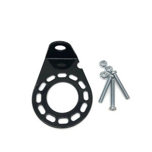7 Pin Trailer Connector Mounting <b>Bracket</b> <b>Black</b> Metal Standard Mount Auto Connectors - Product Image 1