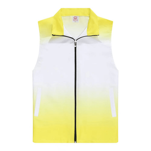 Fábrica al por mayor equipo voluntario caridad actividad chaleco cuerpo completo impresión gradiente Color sin mangas cremallera chaleco para el Deporte - Product Image 5
