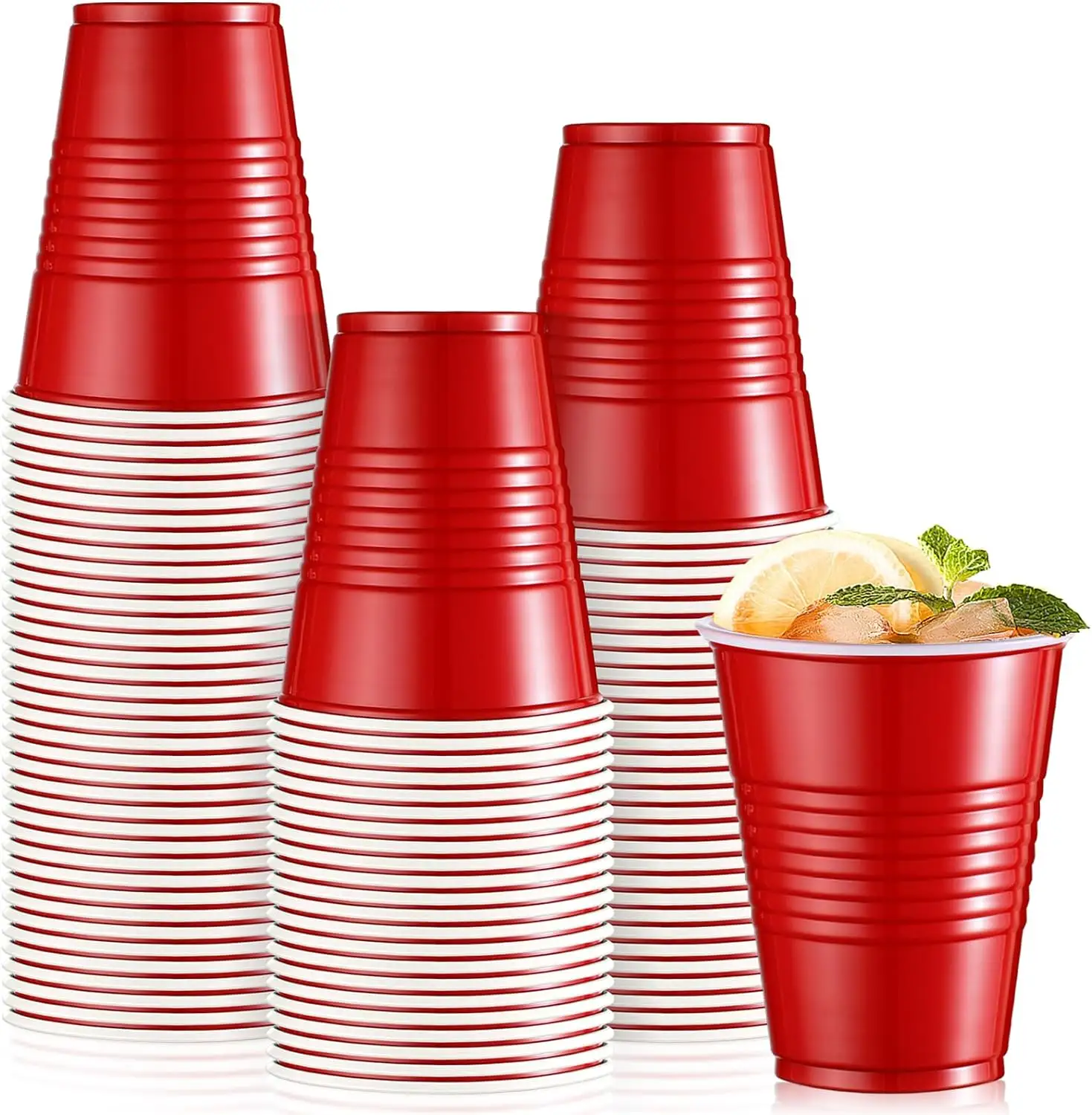 Vasos de plástico desechables para fiestas, vasos de jugo Pp, vasos de plástico de colores personalizados para fiestas