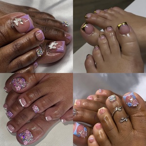 Bán buôn New Arrival Toe móng tay cao cấp Wearable Toe lời khuyên 24 cái Báo Chí trên móng tay nhân tạo Toe móng chân móng chân - Product Image 1