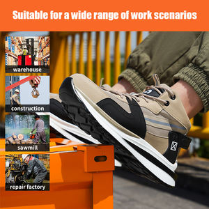Guyisa comode e alla moda <span class=keywords><strong>scarpe</strong></span> di sicurezza da lavoro all'aperto in gomma a taglio basso per gli uomini - Product Image 4