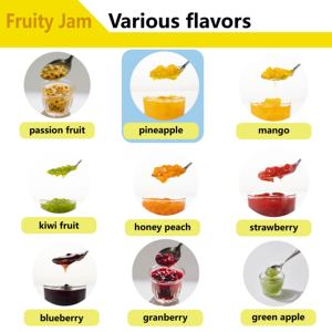 2025 OEM meilleur prix Premium sirop goutte liquide thé lait café 2.8KG pâte d'ananas pot sous vide gelée bonbons confiture de fruits avec pulpe - Product Image 6