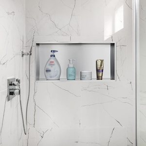 <span class=keywords><strong>Niche</strong></span> <span class=keywords><strong>de</strong></span> douche en acier inoxydable 304 - Encastrée, finition or brossé, simple/double couche - Product Image 2