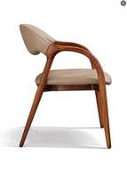 Chaise de salle à manger en bois massif JP, style moderne, siège rembourré en velours, style minimaliste nordique pour la maison, restaurant, hôtel, café, appartement