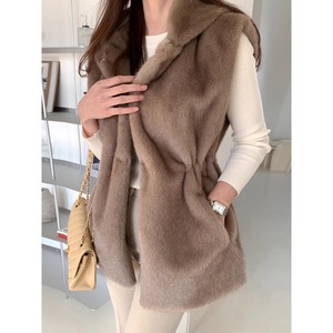 <span class=keywords><strong>Chaleco</strong></span> <span class=keywords><strong>Largo</strong></span> de <span class=keywords><strong>Pelo</strong></span> de Visón Retro para Mujer, Elegante y a la Moda, Nueva Colección Otoño 2026, Venta al Por Mayor - Product Image 3