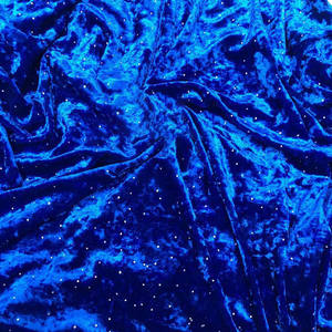 Tissu de velours brodé de haute qualité avec strass tricotés - Product Image 2