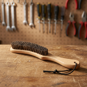 Brosse de nettoyage de chapeaux portative écologique avec poils en nylon et manche en plastique pour chapeaux en feutre, en bois ou de cowboy, élimination de la poussière STELLAR PATH - Product Image 2