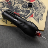 Stylo de tatouage sans fil CNC 9800 tr/min 1900 mAh*2 Course de 4,5 mm Écran numérique 6 heures d'autonomie Cartouches compatibles Artiste professionnel uniquement
