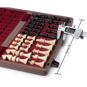 مجموعة شطرنج خشبية أنيقة من المصنع مباشرةً، مُصنعة من مواد فائقة الجودة وعالية المستوى - Product Image 4