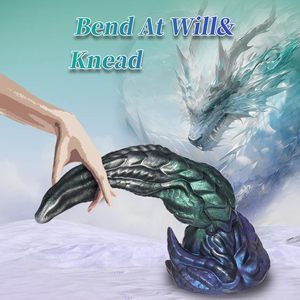 Dildo Anal de Silicona Líquida Realista con Nudo, Estimulación del Punto G y la Próstata, Dildo de Fantasía con Forma de Monstruo para Hombres, Mujeres y Gays - Product Image 4