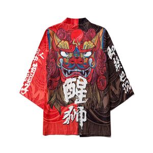 Kimono Japonés Personalizado con Diseño de Gato de la Suerte y Fantasma, Haori Japonés, Kimono de Anime, Capa - Product Image 3