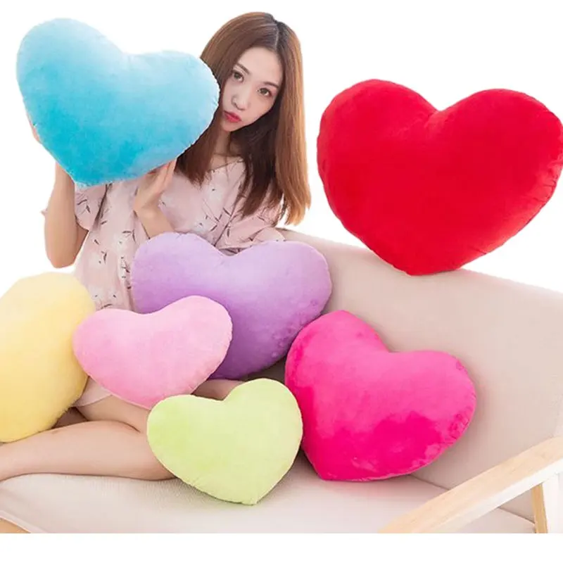 Tình yêu mới gối đồ chơi sang trọng ngọt ngào valentine's ngày cưới kỳ nghỉ quà tặng tình yêu hình trái tim gối