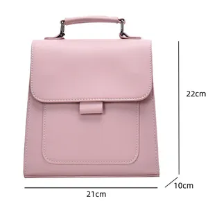 High quality Fashion Small PU Leather Mini Backpack Women Girls handbag Back pack for teens