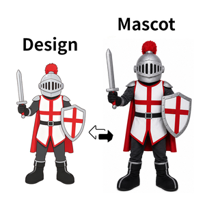 Disfraz de Mascota de Guerrero Caballero de Dibujos Animados, Personalizado, Resistente, con Espada y Escudo, MOQ 1 Pieza, <span class=keywords><strong>Beki</strong></span> - Product Image 2