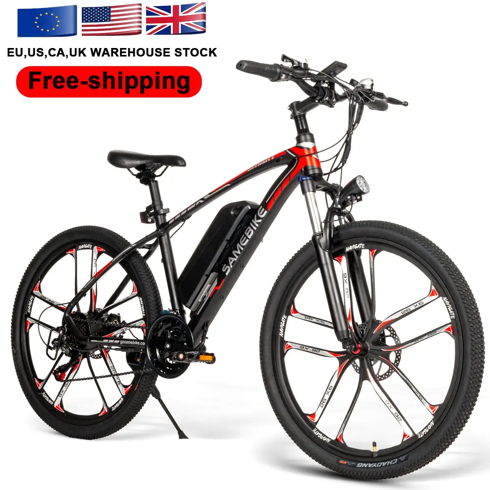 European usa uk Canada warehouse Samebike stock portable electric mountain bike/electric bicycle/road ebike