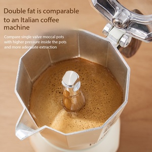 <span class=keywords><strong>Cafetière</strong></span> Moka en aluminium à double valve avec base chauffante électrique en céramique, <span class=keywords><strong>2</strong></span> <span class=keywords><strong>tasses</strong></span>, 150 ml - Product Image 4
