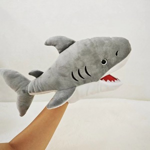 Marioneta de peluche interactiva personalizada para niños, colección de animales marinos suaves, boca abierta, tiburón, cangrejo, Tortuga, muñecas de mano, regalo para educación - Product Image 4