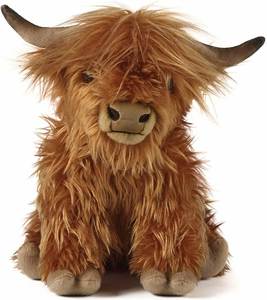 Juguetes de Peluche de Animales Realistas, Muñecos de Peluche Suaves, Regalo Escocés, Vaca de las Tierras Altas - Product Image 1