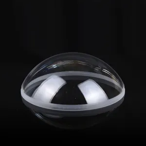 Lensa Kubah Penutup Setengah Bola untuk Kamera Kaca Bk7 Optik Bulat Kualitas Tinggi 13Cm Peralatan Optik Aspheric Plano-convex 1.2Mm