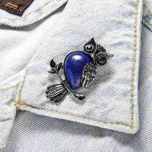 <span class=keywords><strong>Broche</strong></span> hibou vintage, énergie spirituelle, pierre précieuse, cristal de guérison, strass, <span class=keywords><strong>broche</strong></span> pour femmes et hommes, banquet de mariage - Product Image 4
