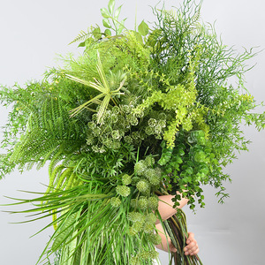 Forêt de fleurs simulées Salle de mariage Matériel de fleurs Arrangement de fleurs de mariage Mise en scène Faux bouquet Feuilles de plantes vertes - Product Image 1