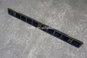 1650*150*100mm precio barato equipo de estacionamiento de goma larga paradas de estacionamiento tapón de rueda - Product Image 5