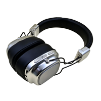 Casque Bluetooth sans fil rétro supra-auriculaire haut de gamme, pliable, stéréo, avec coussinets en cuir protéiné doux et confortables