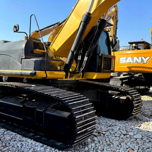 รถขุด SANY สีเหลือง อุปกรณ์ก่อสร้างสำหรับงานหนัก แบบตีนตะขาบ - Product Image 1
