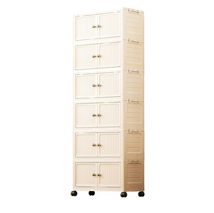 Boîte <span class=keywords><strong>de</strong></span> rangement pliable multifonctionnelle en plastique <span class=keywords><strong>de</strong></span> 58 cm <span class=keywords><strong>de</strong></span> large, meubles <span class=keywords><strong>de</strong></span> salon, bacs <span class=keywords><strong>de</strong></span> <span class=keywords><strong>tri</strong></span>, armoires à étages sur pied - Product Image 4