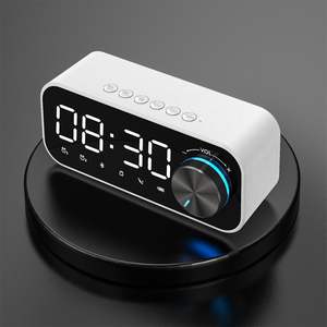 5.0 Horloge Haut-Parleur 3W ABS Plastique Portable Audio avec Double Horloge et <span class=keywords><strong>Carte</strong></span> TF Fonction 1200mAh Rechargeable (14.24.56CM) - Product Image 3