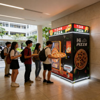 Máquina Expendedora de Pizza de Diseño de Lujo |   Atraiga Más Clientes |   Construcción Premium para Zonas de Alto Tráfico