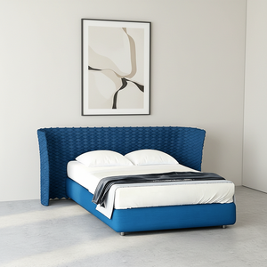 <span class=keywords><strong>Letto</strong></span> Matrimoniale in Legno 160x200 con <span class=keywords><strong>Testiera</strong></span> Imbottita, Set Camera da <span class=keywords><strong>Letto</strong></span> per Hotel, Struttura <span class=keywords><strong>Letto</strong></span> King Size con Contenitore - Product Image 1