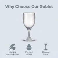 Gobelet à vin en PC sans BPA, personnalisé avec logo, de luxe, contemporain, pour événements, fêtes, réceptions de mariage