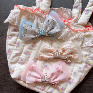 Barrettes à <span class=keywords><strong>cheveux</strong></span> florales de style coréen pour filles, barrettes à <span class=keywords><strong>cheveux</strong></span> <span class=keywords><strong>couronne</strong></span> de princesse printanières, accessoires pour <span class=keywords><strong>cheveux</strong></span> d'enfants - Product Image 1