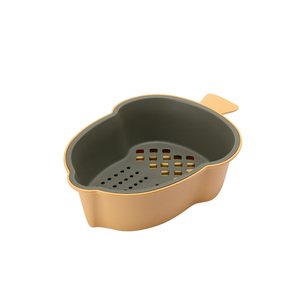 Non Slip Pp Plastic Fruit Vegetable Swan Drain Basket With Handle ,Kitchen Washing Drying Storage Basket With Handle