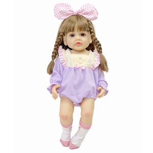 Mềm Alive thực tế sơ sinh đầy đủ cơ thể công chúa bé búp bê 24 inch Silicone Vinyl thực sự trẻ mới biết đi cô gái sống động như thật tái sinh - Product Image 1