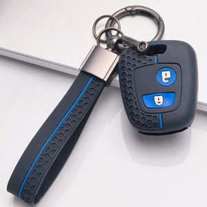 Étui de clé de voiture sport avec porte-clés pour Peugeot 107 108 206 207 307 308 et Citroën C1 C2 C3 C4 C5 <span class=keywords><strong>Saxo</strong></span> – Accessoire durable pour clé de voiture - Product Image 3