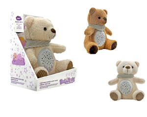 Jouet animal en <span class=keywords><strong>peluche</strong></span> douce avec projecteur <span class=keywords><strong>veilleuse</strong></span> et son apaisant lavable cadeau de poupée de confort pour bébé - Product Image 3