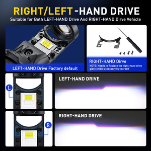 AUXITO Black <b>Projector</b> lens H7 super bright perfect beam pattern cutoff 6500K White CSP Chips H7 Headlight Bulb - Product Image 4
